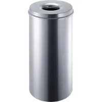 Helit Edelstahl-Papierkorb "the guardian" 50 Liter silber