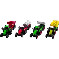Kids Globe Traktor mit Anhänger Sound- und Lichtmodul Sortierung