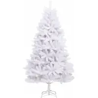 vidaXL Stabli Möbel Künstlicher Weihnachtsbaum Klappbar mit Ständer Weiß 180cm - Künstliche Weihnachtsbäume Neu design170953