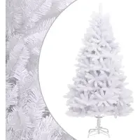 Syfax Künstlicher Weihnachtsbaum Klappbar mit Ständer Weiß 240 cm