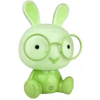 Adgo Lampe Nachtschreibtisch Kaninchen Led Für Kinder Hase 3 Modi Usb Grün