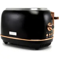 Haden Heritage Black and Copper 2 Scheiben Toaster, schwarz