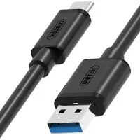 UNITEK C14103BK-3M, 3 m, USB A, USB C, USB 3.2 Gen 1 (3.1 Gen 1), Schwarz