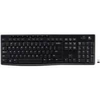 Logitech K270, Volle Größe (100%), Kabellos, RF Wireless, QWERTZ, Schwarz