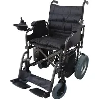 Mobiclinic , Modell Cenit, elektrischer Rollstuhl, faltbar, für Behinderte, Invaliden, elektrischer Rollstuhl für Senioren, Kapazität 20 km, 24V, Farbe schwarz
