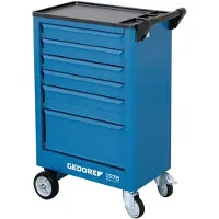 Gedore 1578 Werkzeugwagen mit 6 Schubladen, 9018140