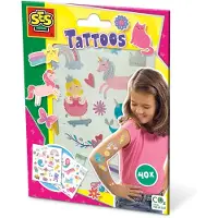 SES Creative 14673 Märchen Tattoos für Kinder Hautfreundliche Metallische Tattoos, Mehrfarbig, Kinder, Junge/Mädchen, 3 Jahr(e), 12 Jahr(e), Niederlande
