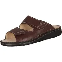 Finn Comfort Riad Herren Pantolette braun Glattleder - Größe: 47