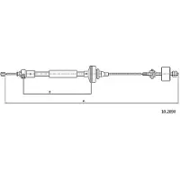 METZGER 10.2890 Kupplungsseil Seilzug für DACIA SANDERO 1133/681mm
