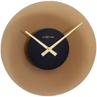 Nextime Wanduhr Float Ø 40 cm, Braun