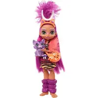 Cave Club Roaralai Puppe (25 cm), prähistorische Modepuppe mit Haus-Dinosaurier