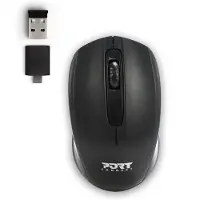 Port Designs 900508, Beidhändig, RF Wireless + USB Type-C, 1000 DPI, Schwarz