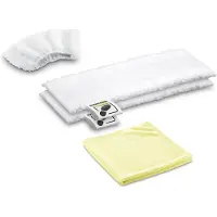Kärcher 2.863-265.0, Stoffauflagen, Weiß, Gelb, SC 1 EasyFix Premium SC 2 EasyFix SC 2 EasyFix Premium SC 2 Premium SC 3 EasyFix SC 3 EasyFix..., 112 mm, 345 mm, 18 mm