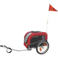 Nobby Fahrrad-Anhänger Senlima rot-schwarz, Größe: S