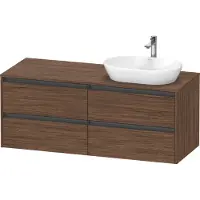 Duravit Waschtischunterschrank Ketho.2 140x55cm, B R, N dkl., 4 Schub., wandhängend
