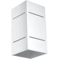 Sollux Wandleuchte BLOCCO weiß 1xG9 8W Aluminium 20x12x10cm