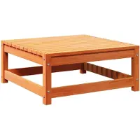 vidaXL Gartenhocker Wachsbraun 70x70x30 cm Massivholz Kiefer