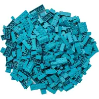 LEGO Steine Hochsteine Azurblau NEU! Menge 100x – Jede Mischung individuell zusammengestellt