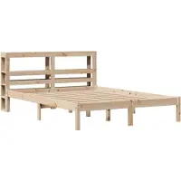 Syfax Massivholzbett ohne Matratze 150x200 cm Kiefernholz