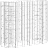 Syfax Gabionen-Hochbeet Verzinktes Eisen 120x50x100 cm