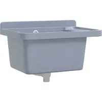 Syfax Ausgussbecken Wandmontage Grau 50x35x24 cm Harz