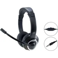 Conceptronic POLONA02B, Kabelgebunden, Gaming, 20 - 20000 Hz, 154 g, Kopfhörer, Schwarz