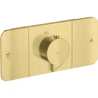 Hansgrohe Fertigmontageset Axor One UP-Thermostat., 2 Verbr., brushed brass