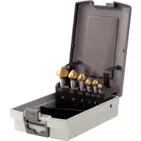 Ks Tools HSS TiN Kegel-Entgratsenker-Satz, Kunststoffkassette 6-tlg - 336.0466