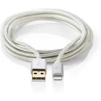 Nedis Nylon Gold Lightning 8-pin Auf Usb-a Stecker Kabel 48 Mbit/s Beschichtet/geflochtenes Aluminium 1 M