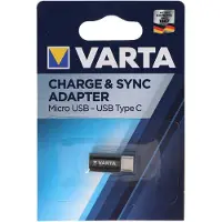 Varta 57945101401, Micro USB, USB Type C, Schwarz