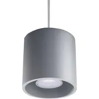 Sollux Hängeleuchte ORBIS 1 grau 1xGU10 10W Aluminium 110x10x10cm