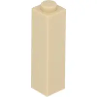 LEGO brick 1x1x3 tan