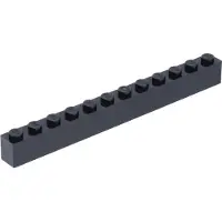 LEGO 100 Stück 6112 Stein Brick 1x12 Part Basic Steine 100 Schwarz
