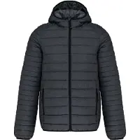 Kariban Leichte Herren-Steppjacke mit Kapuze