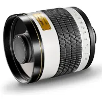 Walimex pro pro Spiegel Objektiv 800/8,0 DSLR für MFT Anschluss – Länge 131mm – für 800mm Brennweite – Vollformat/APS-C Sensor – für Reise Natur Tiere – K-Mount T2-Adapter – 3,5m Naheinstellgrenze