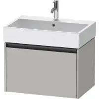 Duravit Ketho.2 Wastafelonderkast 68,4x46x44 cm Mat Betongrijs