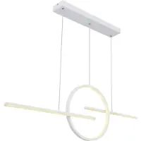 Globo Lighting Hängeleuchte Metall weiß, LED