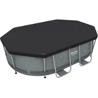 Bestway Pool-Abdeckung, Hülle, Grau, PVC, Oval, 20 cm, 30 cm