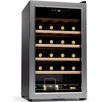 Klarstein Shiraz Premium Smart 24 Weinkühlschrank Silber-Metallic
