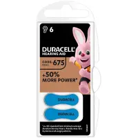 Duracell DA675N6, Einwegbatterie, Zink-Luft, 1,4 V, 6 Stück(e), Hg (Quecksilber), Blau