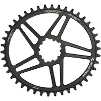 Wolf Tooth PowerTrac Elliptical SRAM 3-bolt Direct Mount Kettenblatt, Standard 49mm/Offset
