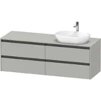 Duravit Waschtischunterschrank Ketho.2 160x55cm, B R, bg ma, 4 Schub., wandhängend
