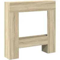 vidaXL Kaminumrandung Sonoma-Eiche 81x18x82 cm Holzwerkstoff