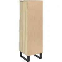 vidaXL Badschrank Sonoma-Eiche 30x30x100 cm Holzwerkstoff