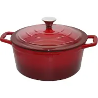 Elo Kirschrot Topf Gusseisen rund robust Induktion rot 26cm
