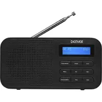 Denver DAB-42 DAB+ Radio mit Dualwecker, FM-Empfang & LCD-Display
