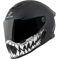 Bogotto Rapto Jaws Helm, schwarz/grau matt, XS