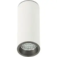 ITALUX SLC7391 / 7W 4000K WH + GR Moldes Medium 6 cm WH / GR Deckeneinbaustrahler 4000K moderner Aufputzstrahler 7W = 450lm LED neutralweißes Licht (4000K) IP20