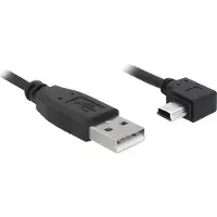 DeLOCK 82684, 5 m, USB A, Mini-USB B, USB 2.0, Männlich/Männlich, Schwarz