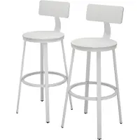 Vicco Barhocker Caracas Weiß 34 x 102 cm 2er Set, Model 50038